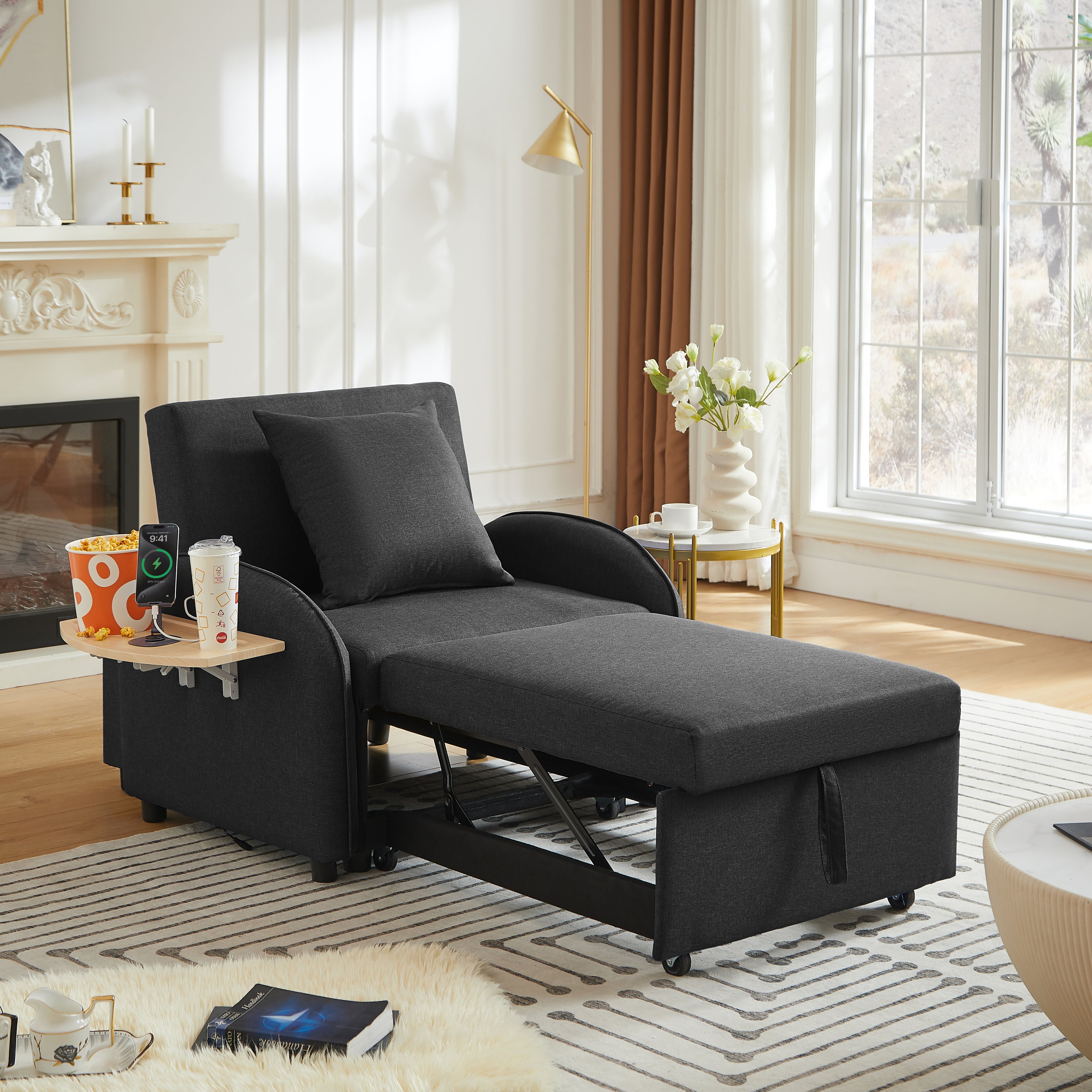 Janne Linen Sofa Bed