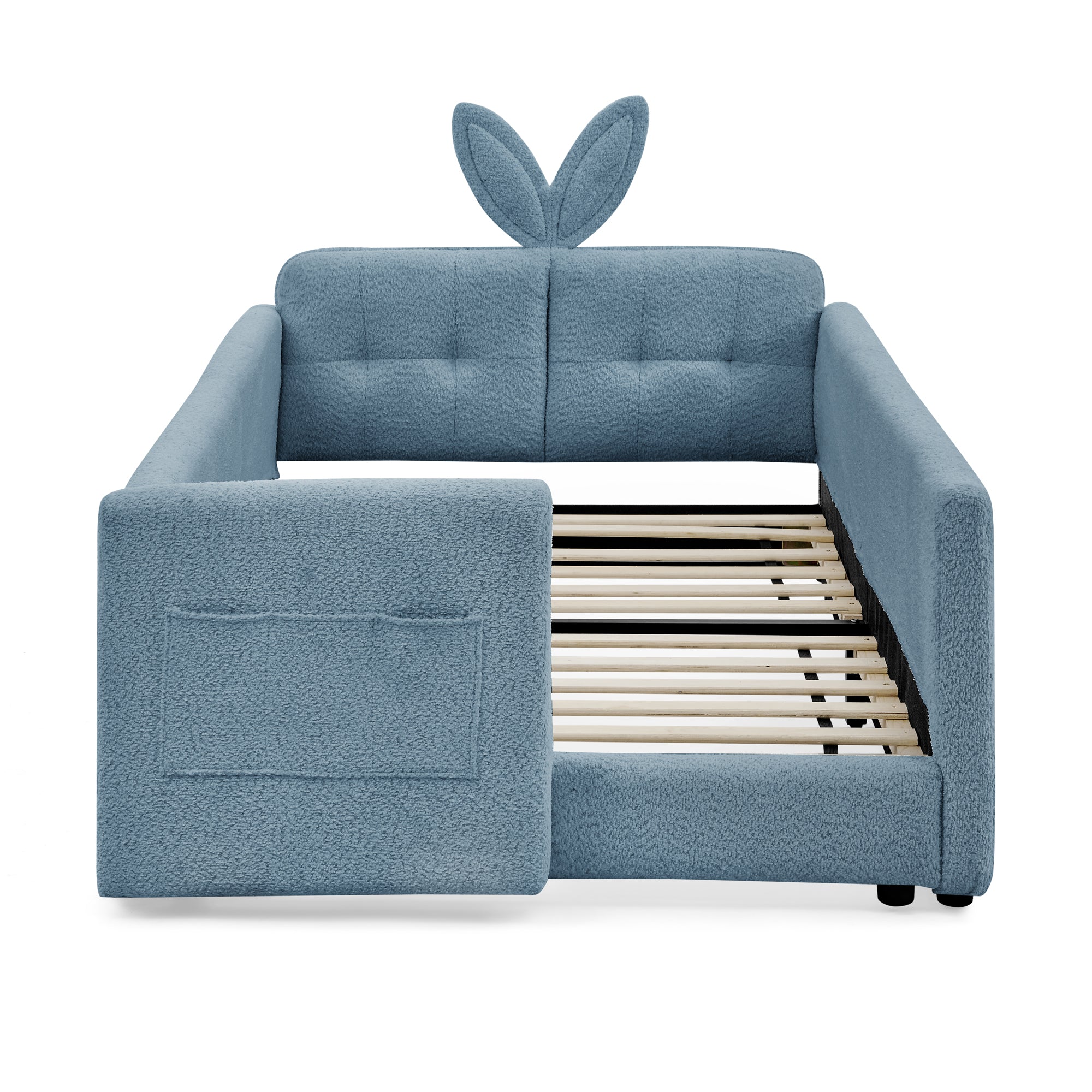 Lene Boucle Twin Platform Bed Frame