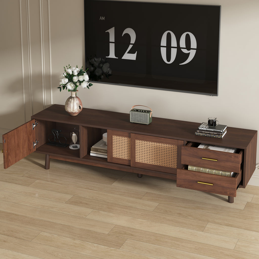 Palle Storage Solid Wood TV Stand