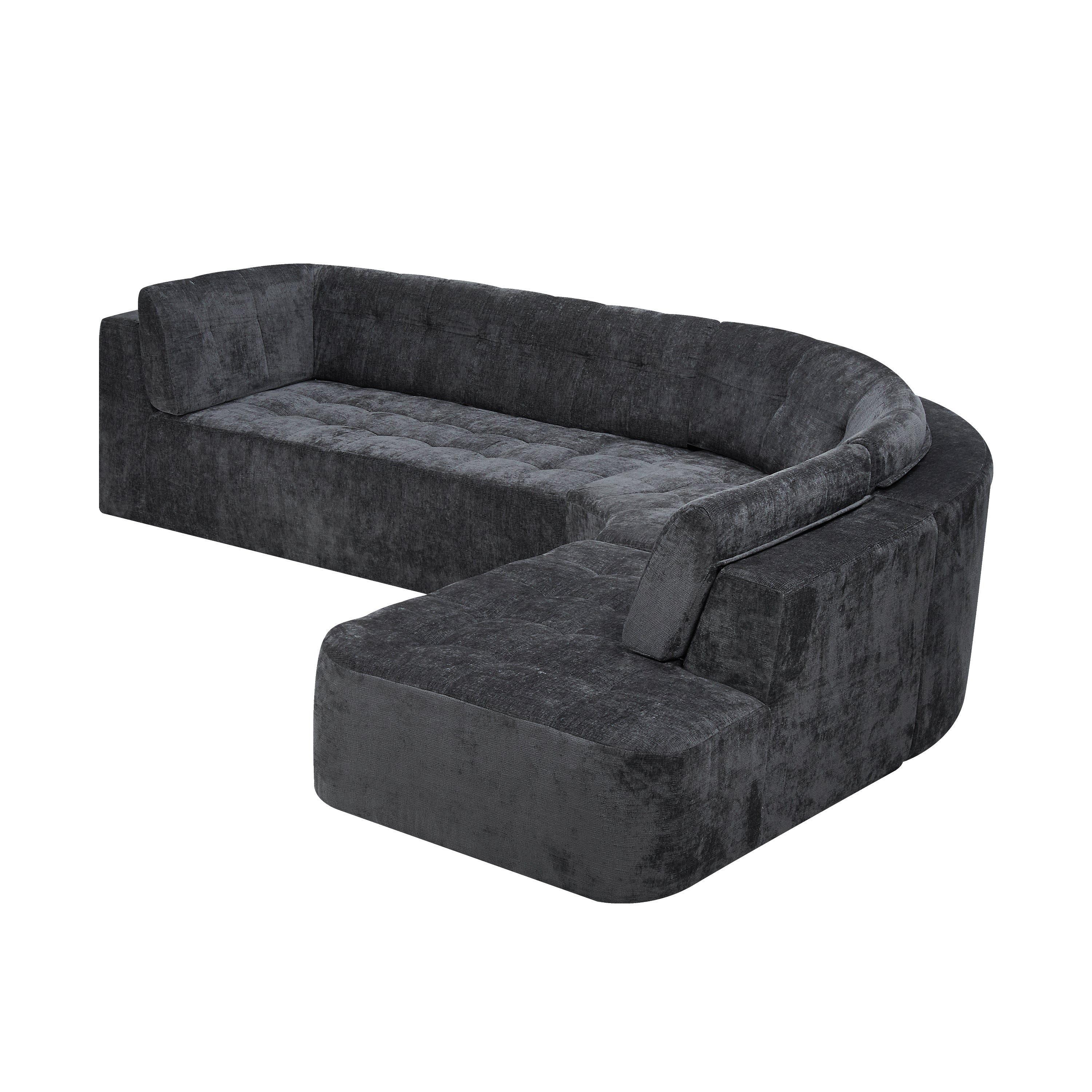 Elva Curved Sectional Sofa