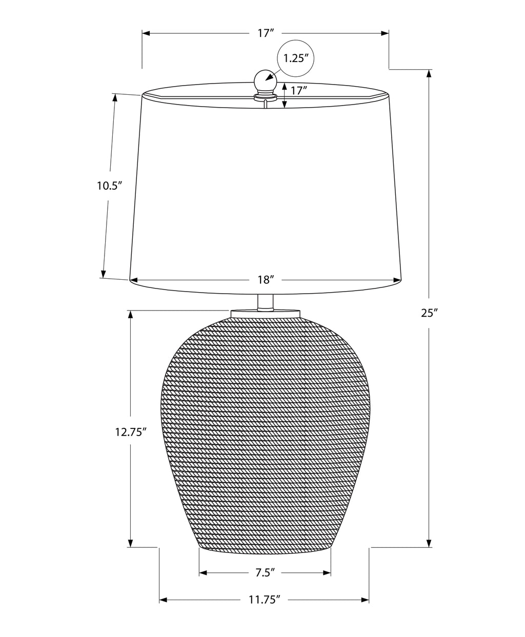 Wenn Rattan Table Lamp
