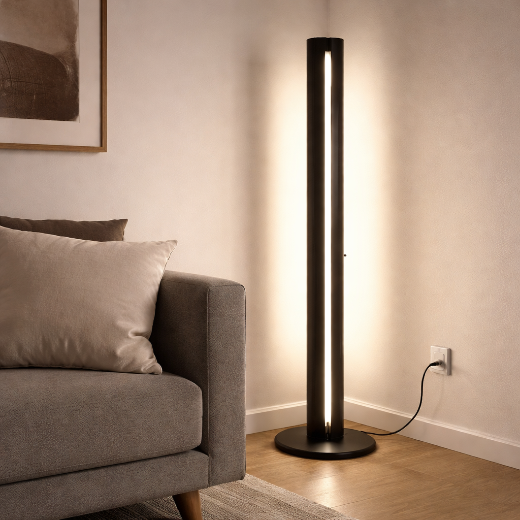 Minimalist LED floor lamp for interior