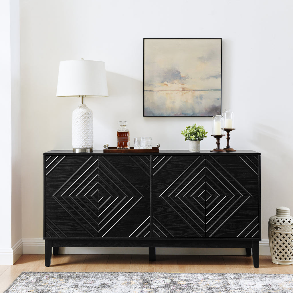 Knud Fluted Solid Wood Sideboard