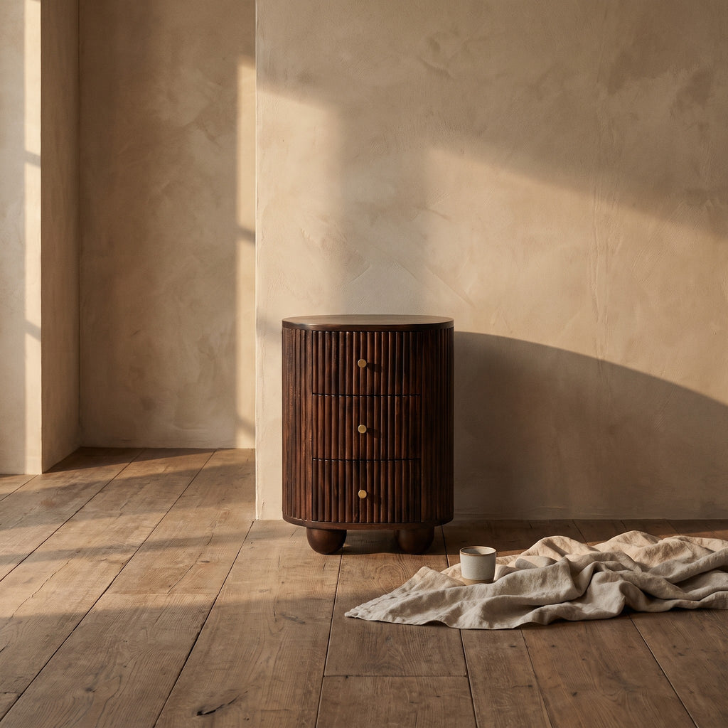 Ulrikke Fluted Nightstand