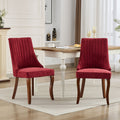 Moa Curved Linen Dining Chair