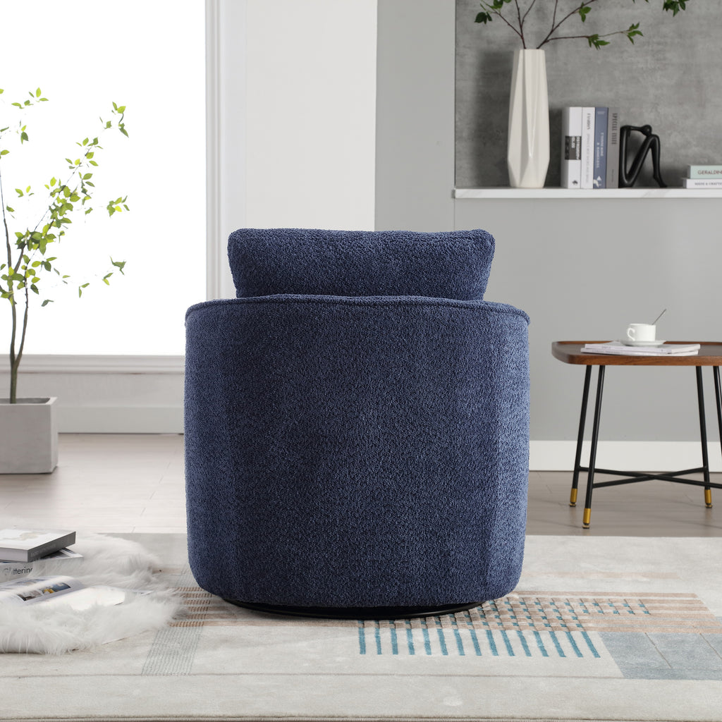 Astrid Barrel Boucle Accent Chair