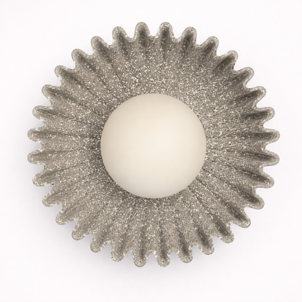 Applique murale fleur en céramique de style nordique