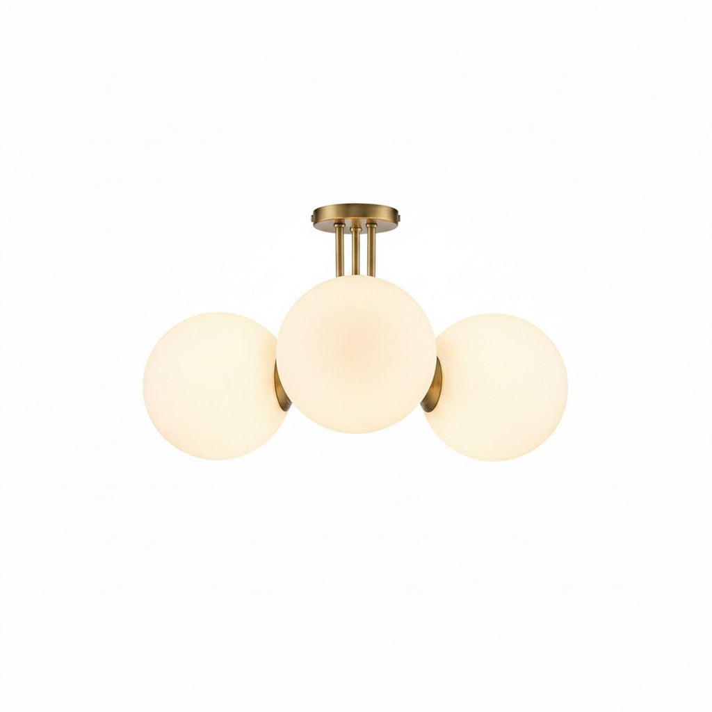 Brass Sputnik Semi Flush Mount - Alternate Angle