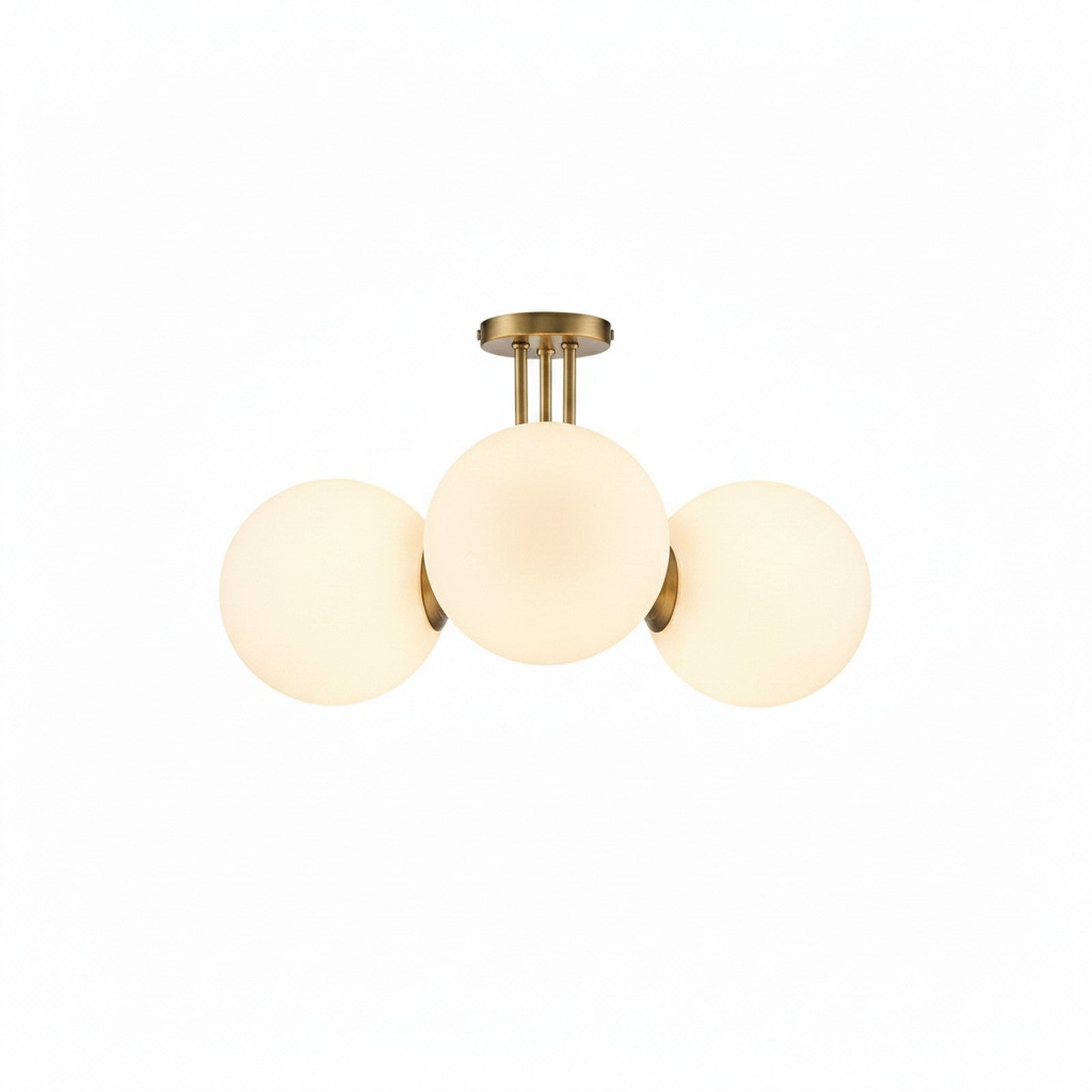 Brass Sputnik Semi Flush Mount - Alternate Angle