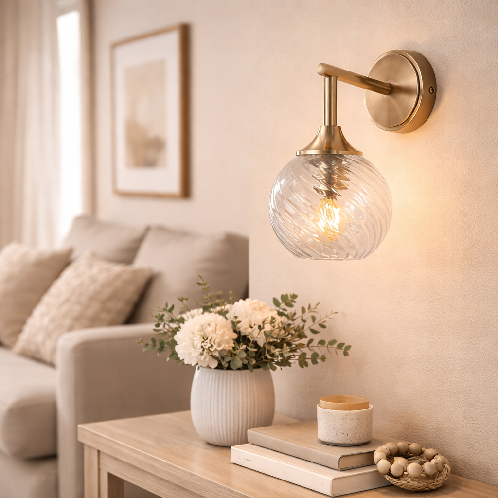 Wandlamp Met Cilindrische Kap Voor Binnenruimtes