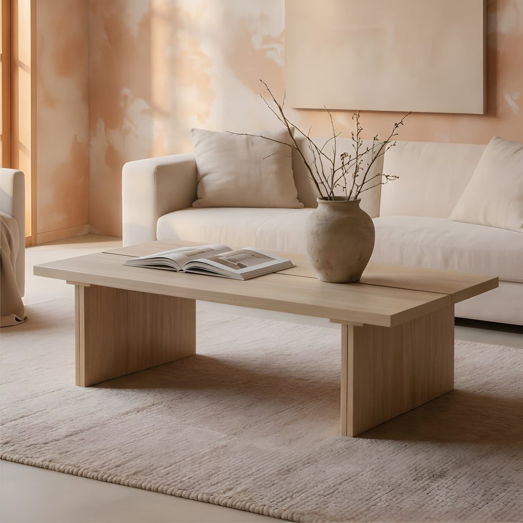 Brynn Travertine Coffee Table