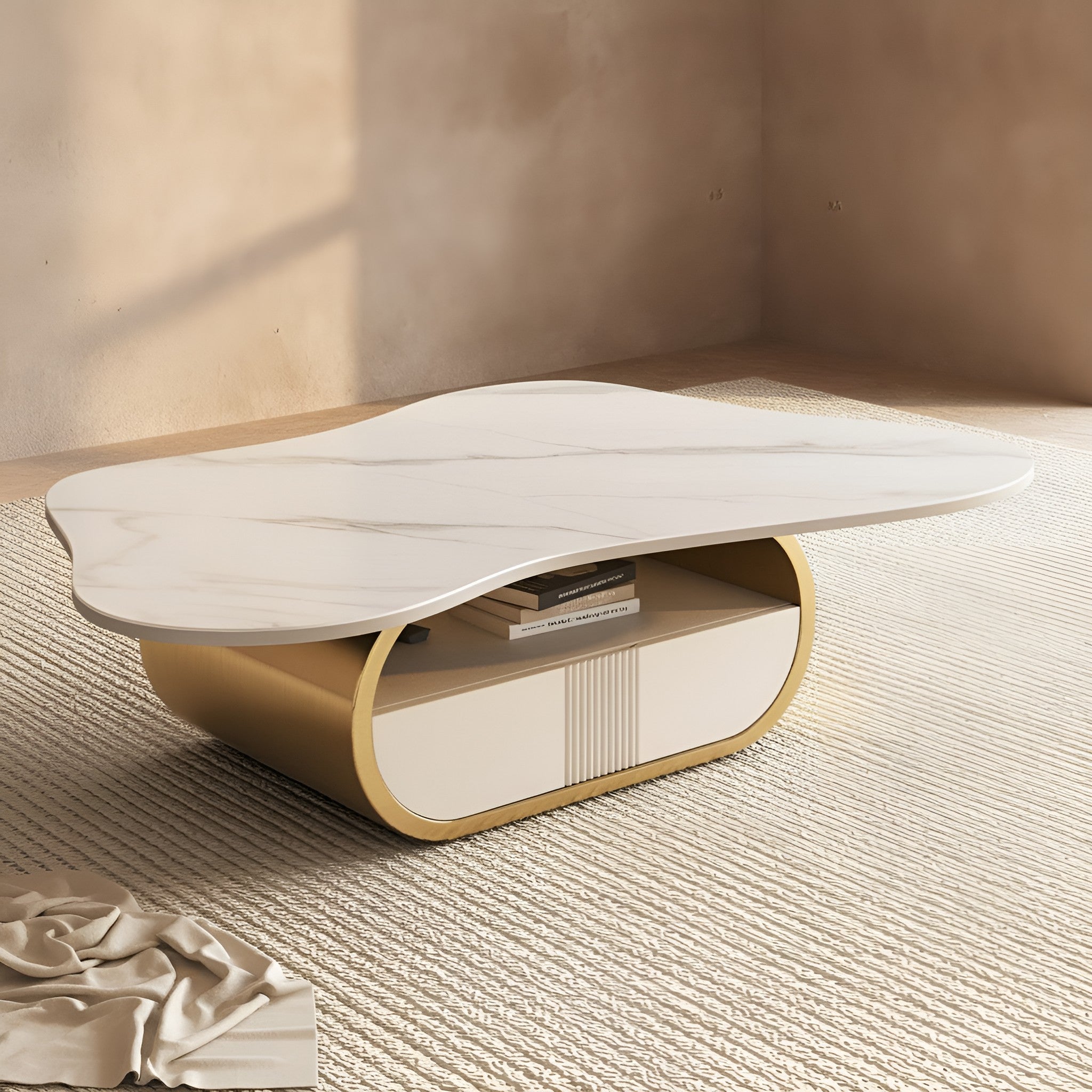 Vidar Oval Marble Coffee Table