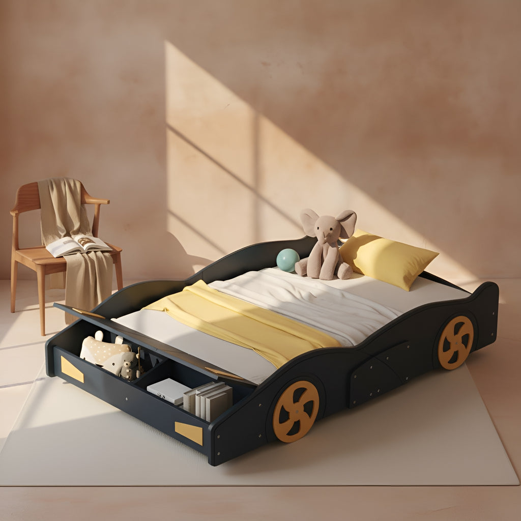 Berit Solid Wood Full Platform Bed Frame
