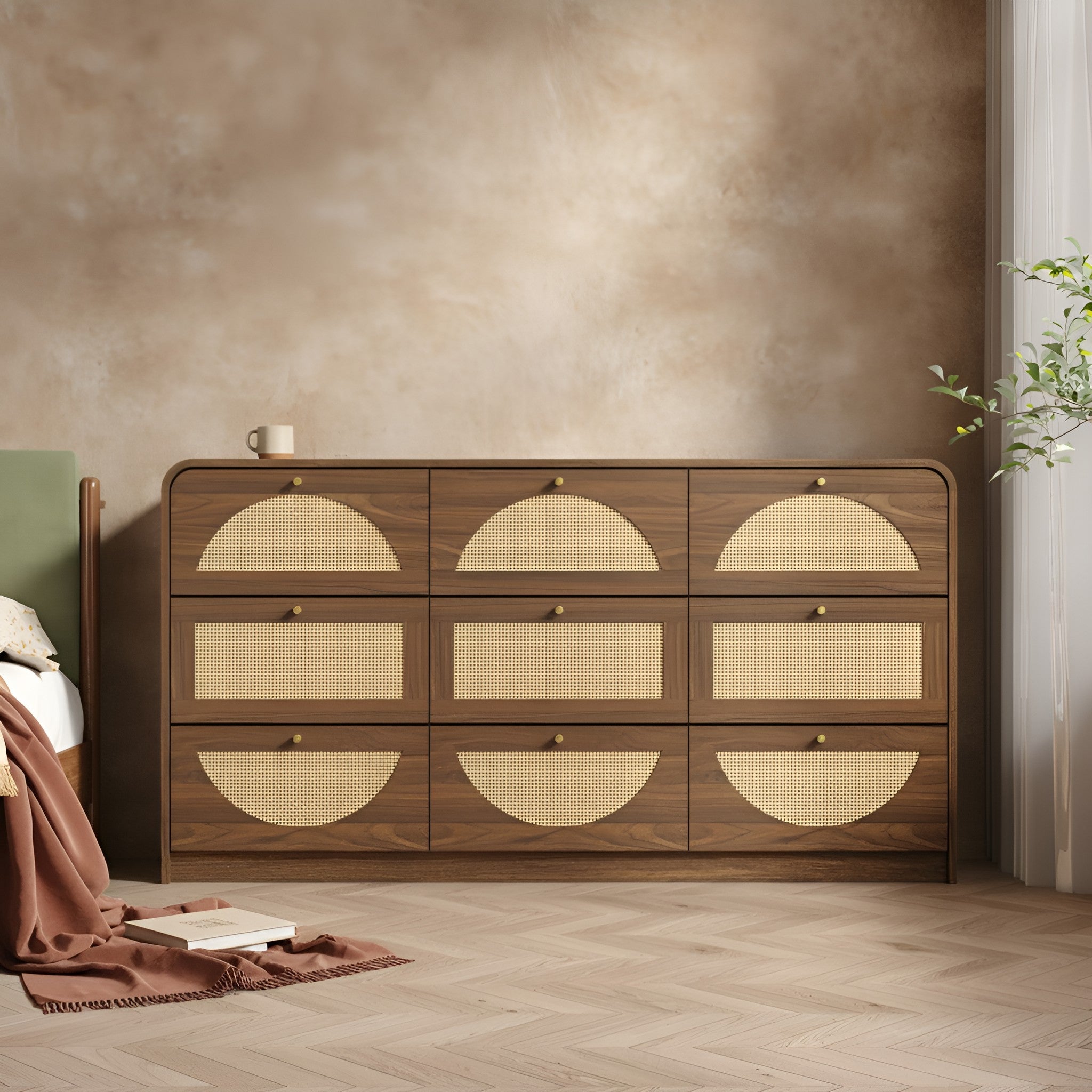 Hilde Storage Walnut Sideboard