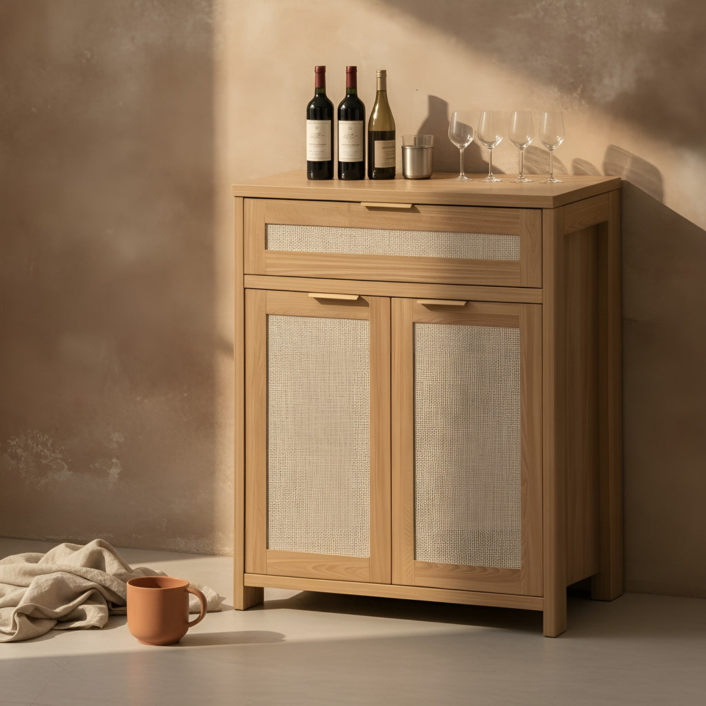 Ivalu Storage Rattan Cabinet