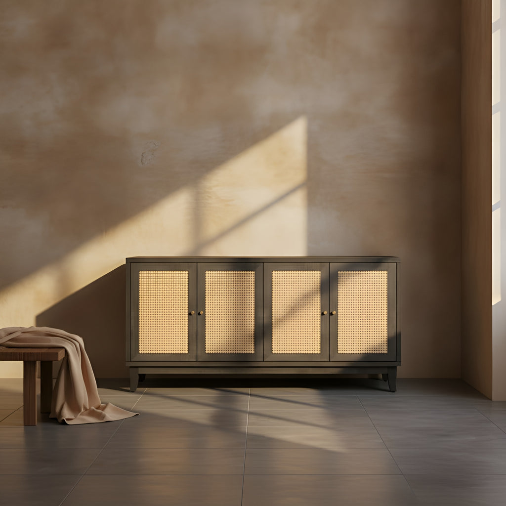 Jenrik Storage Rattan Cabinet