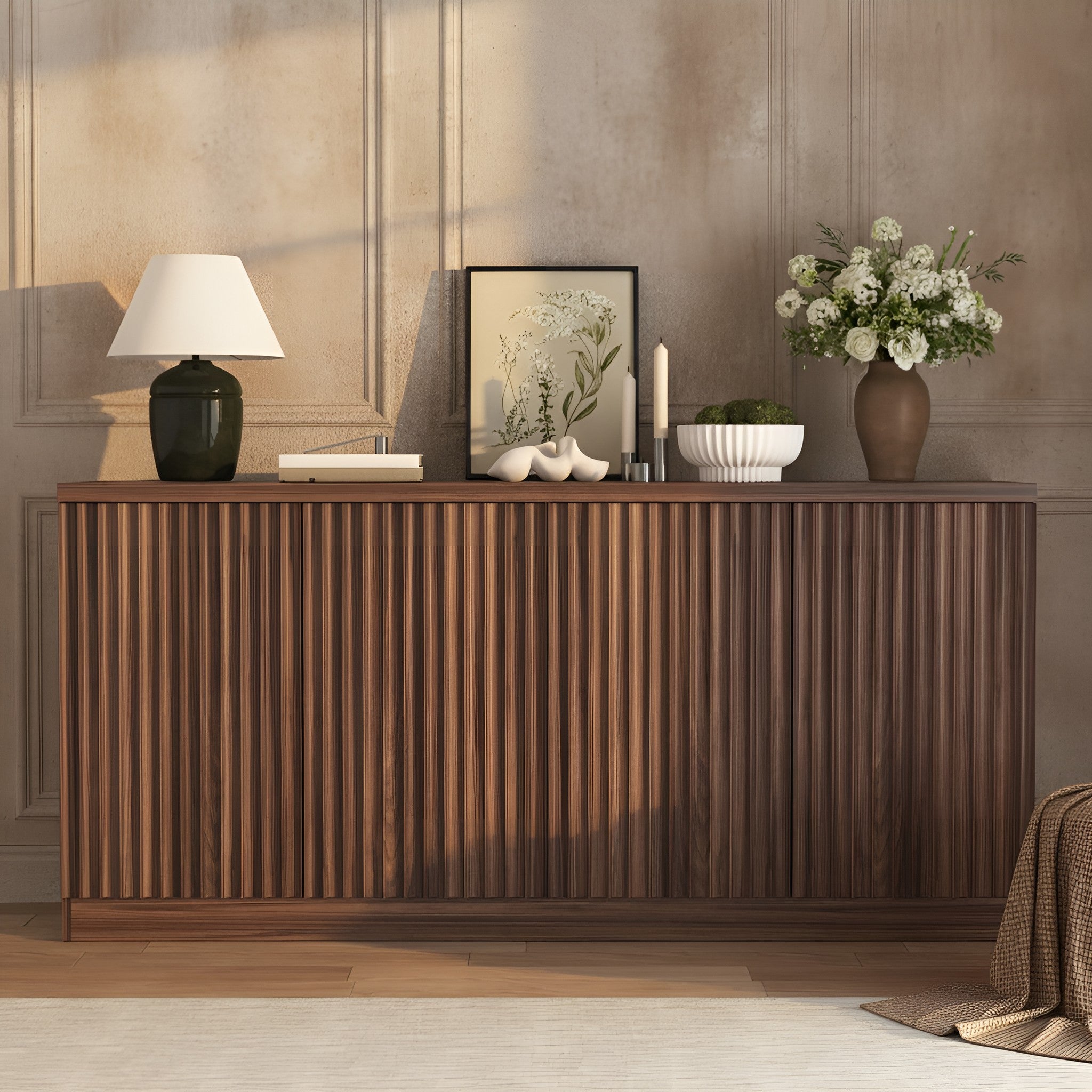 Petra Storage Walnut Sideboard