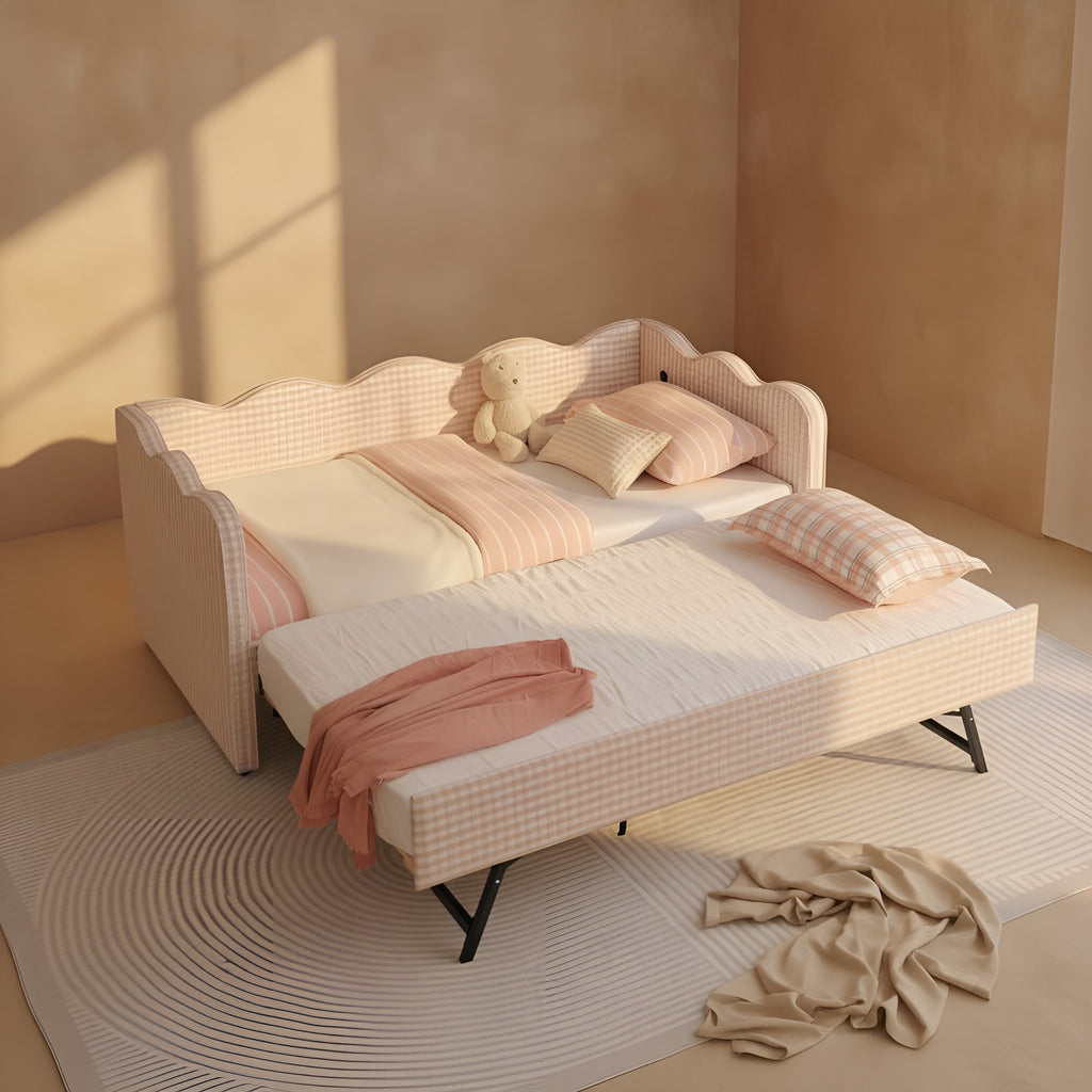 Hege Linen Twin Bed Frame