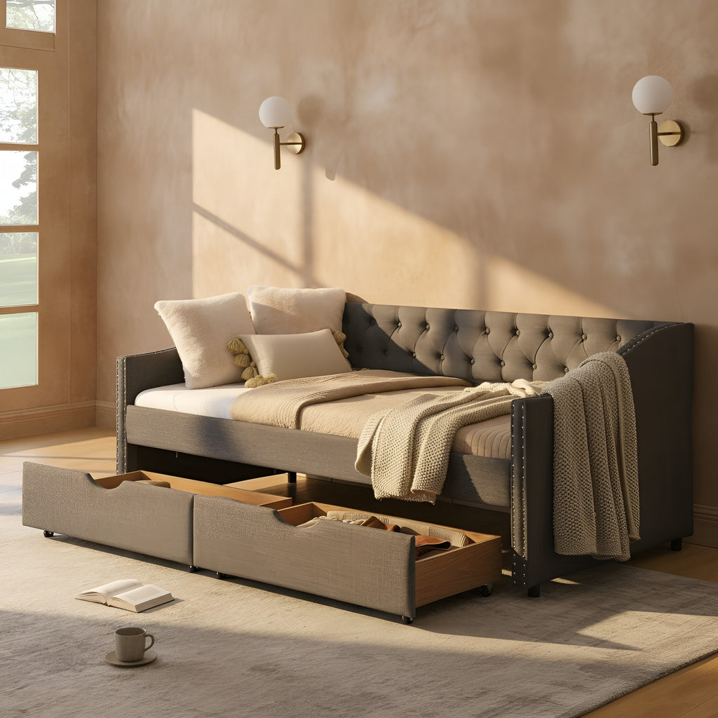 Solveig Linen Sofa Bed