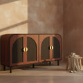 Disa Arched Solid Wood Cabinet