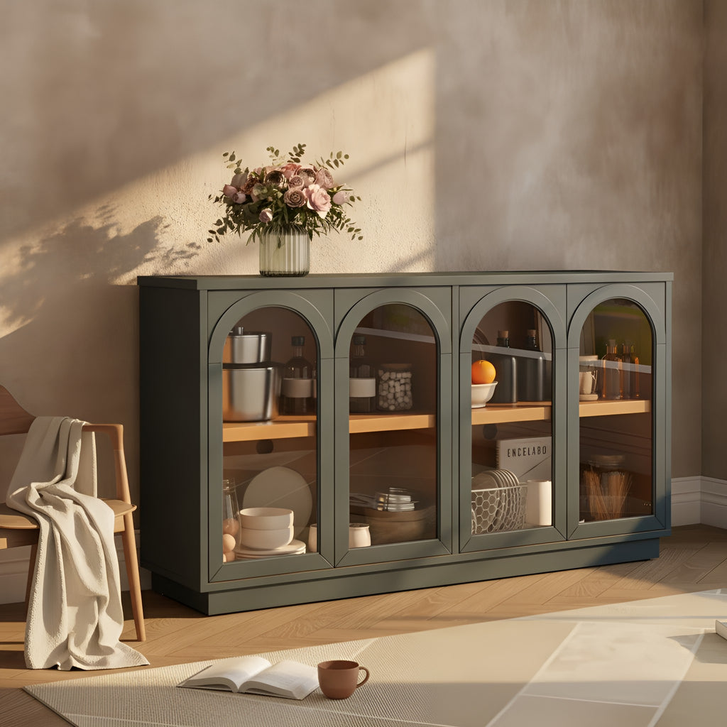Ilse Arched Solid Wood Sideboard