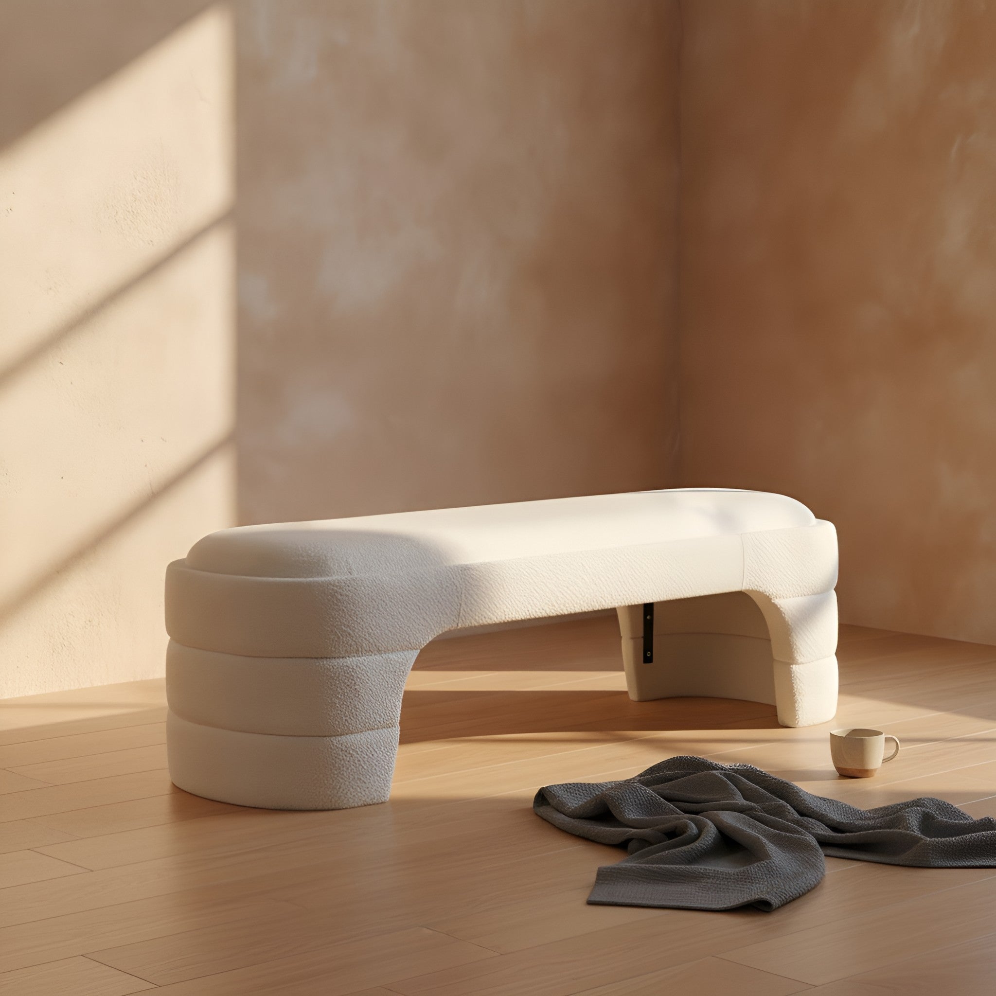 Hjalmar Boucle Bench