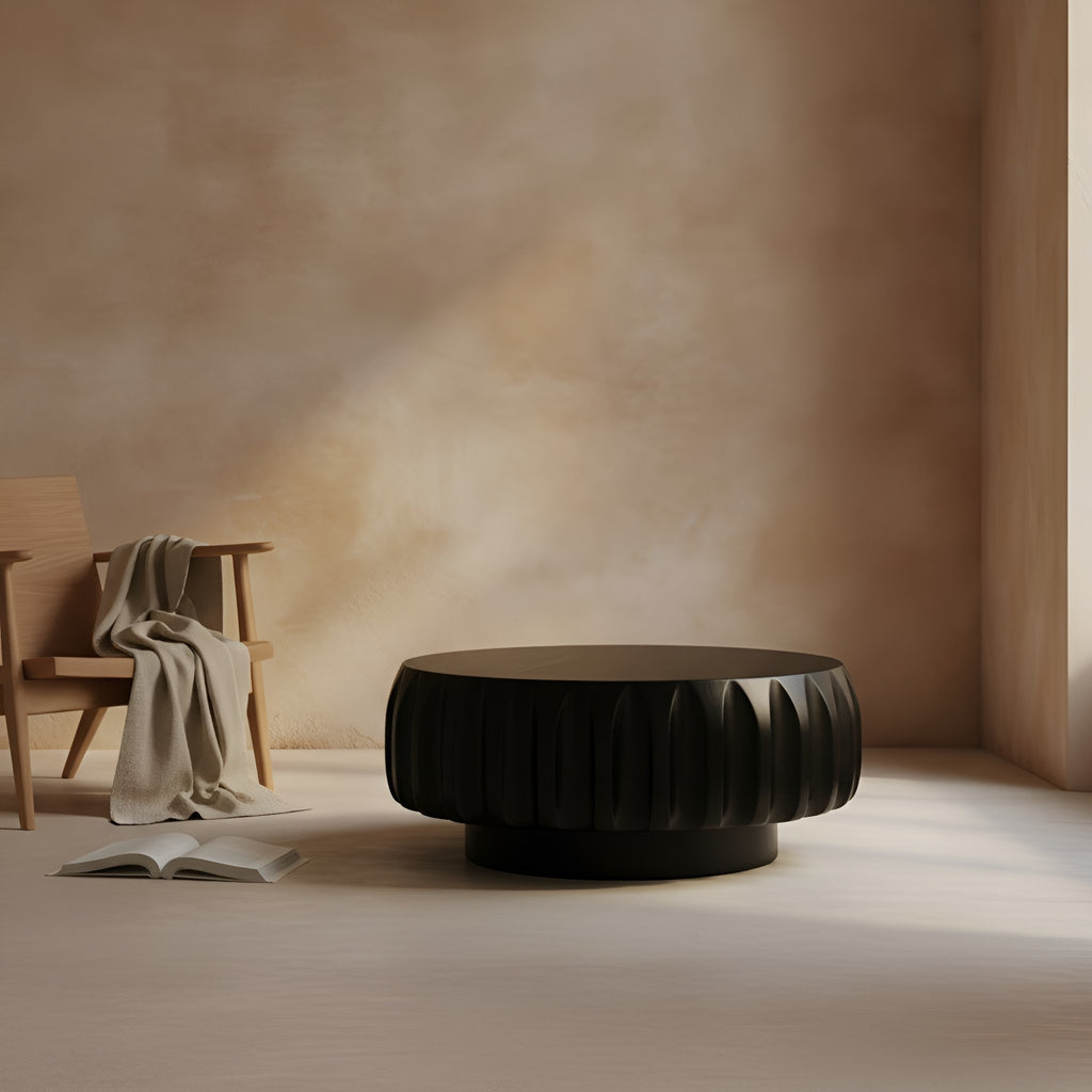 Rolf Round Solid Wood Coffee Table
