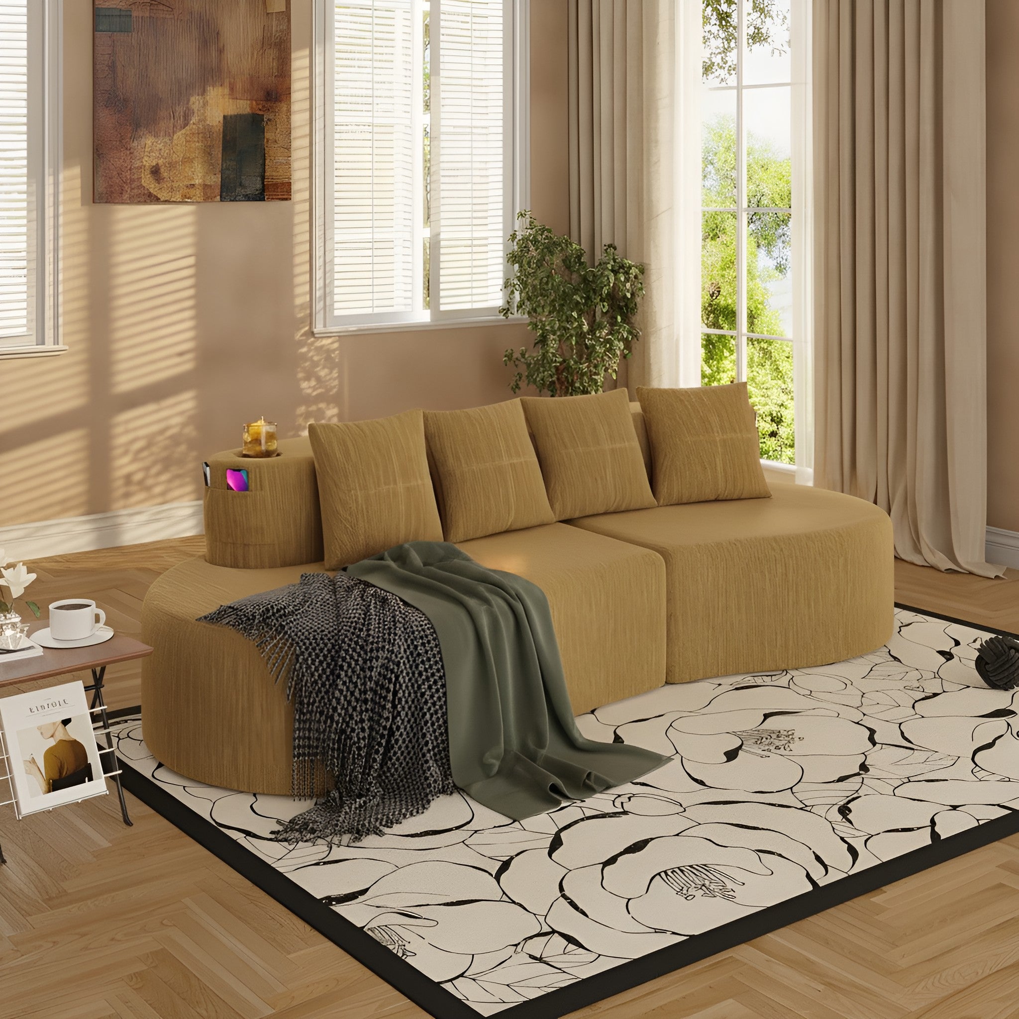 Aksel Curved Sofa