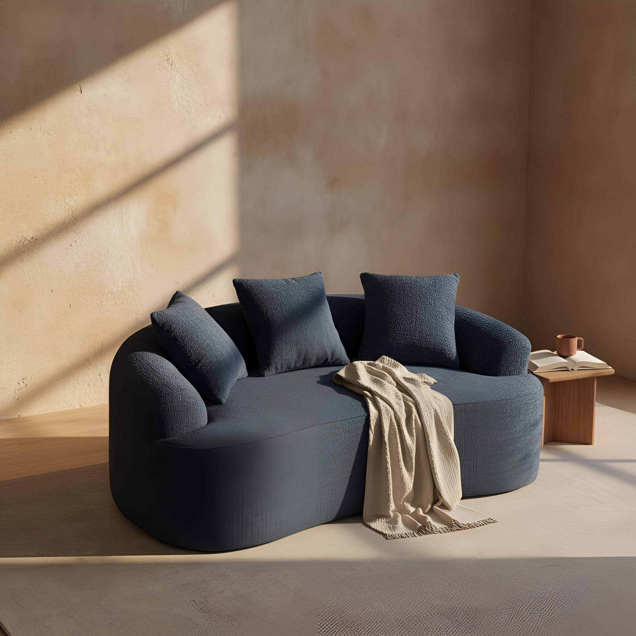 Greta Curved 65" Sofa