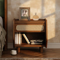 Ebba Storage Walnut Nightstand