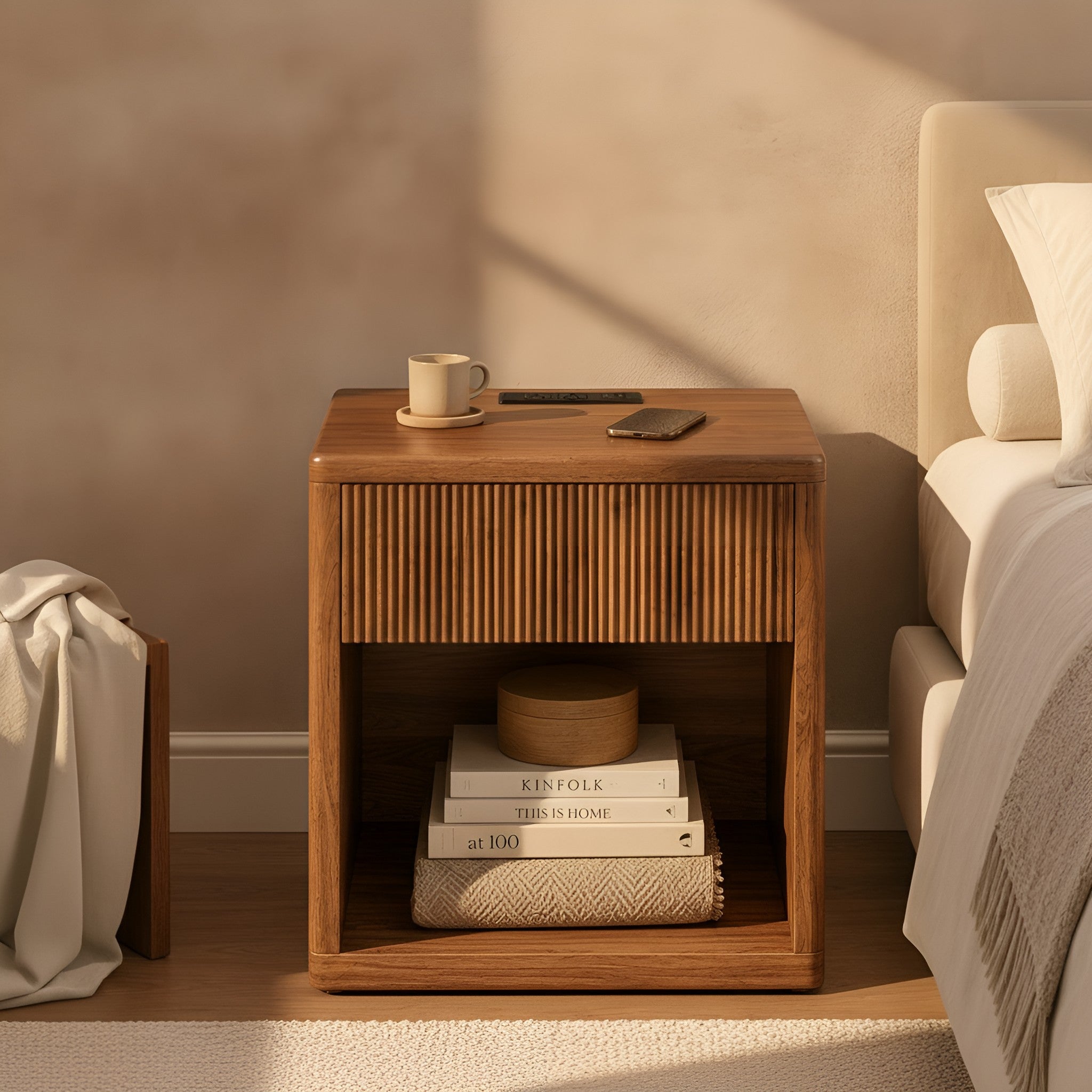 Haldis Fluted Nightstand