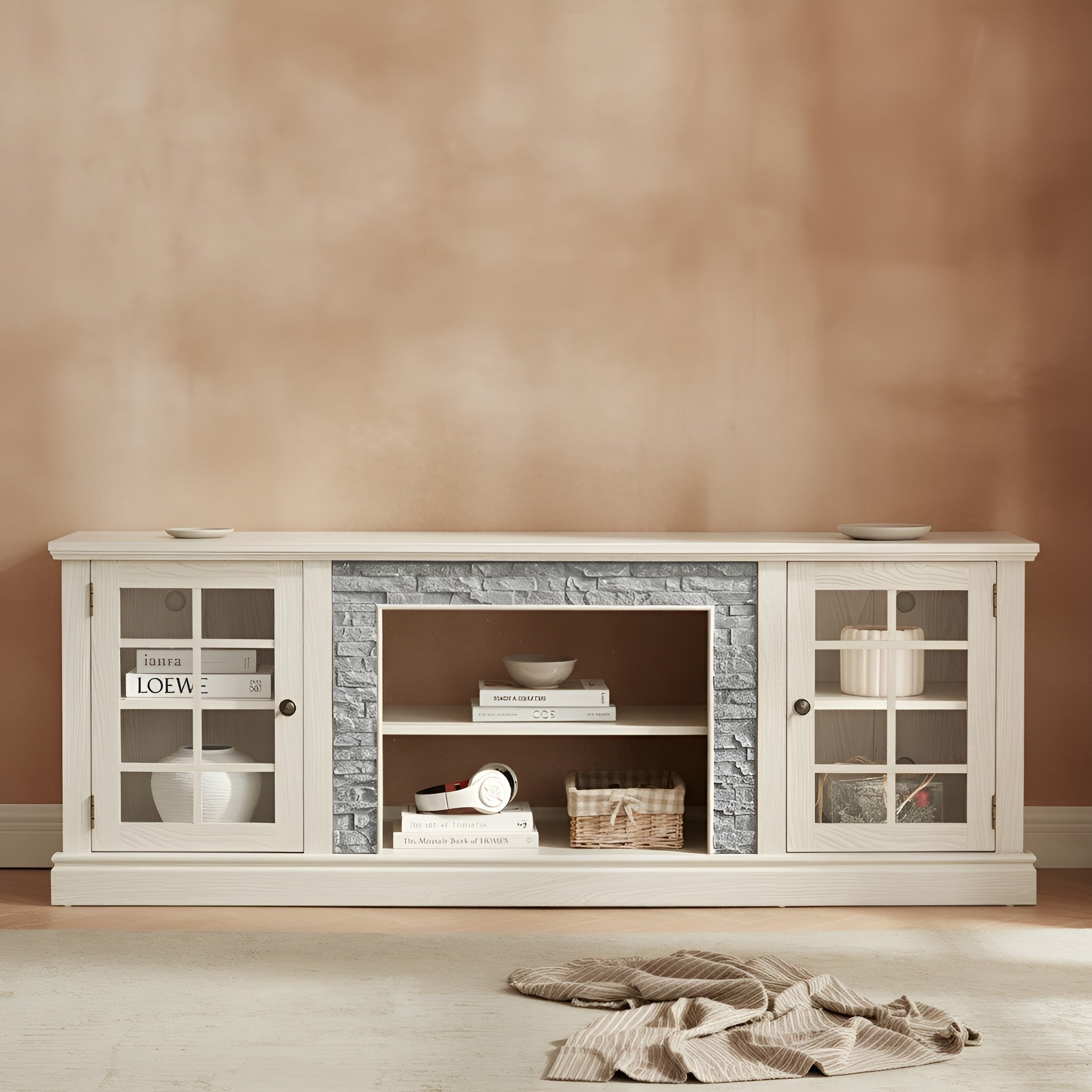 Frode Storage Stone TV Stand