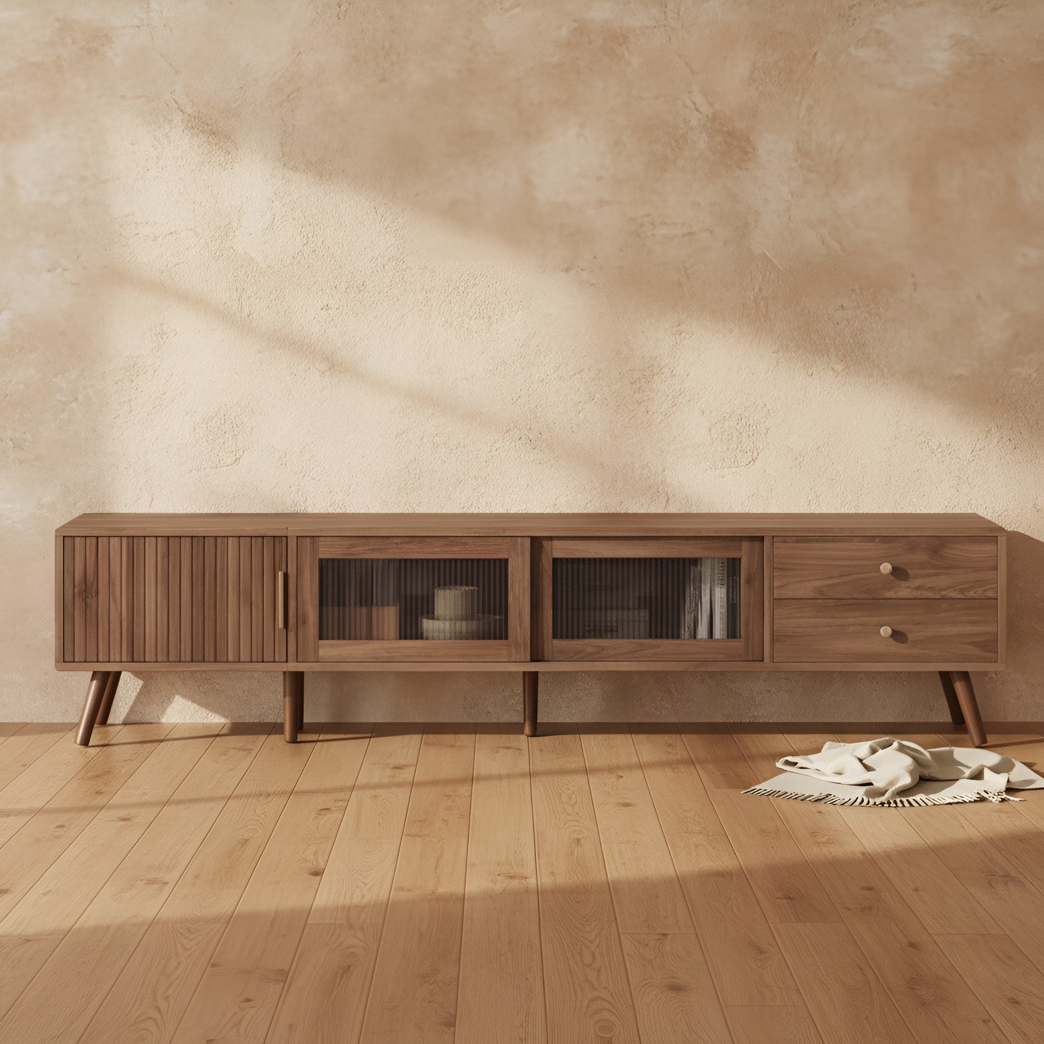 Kolbein Storage Solid Wood TV Stand