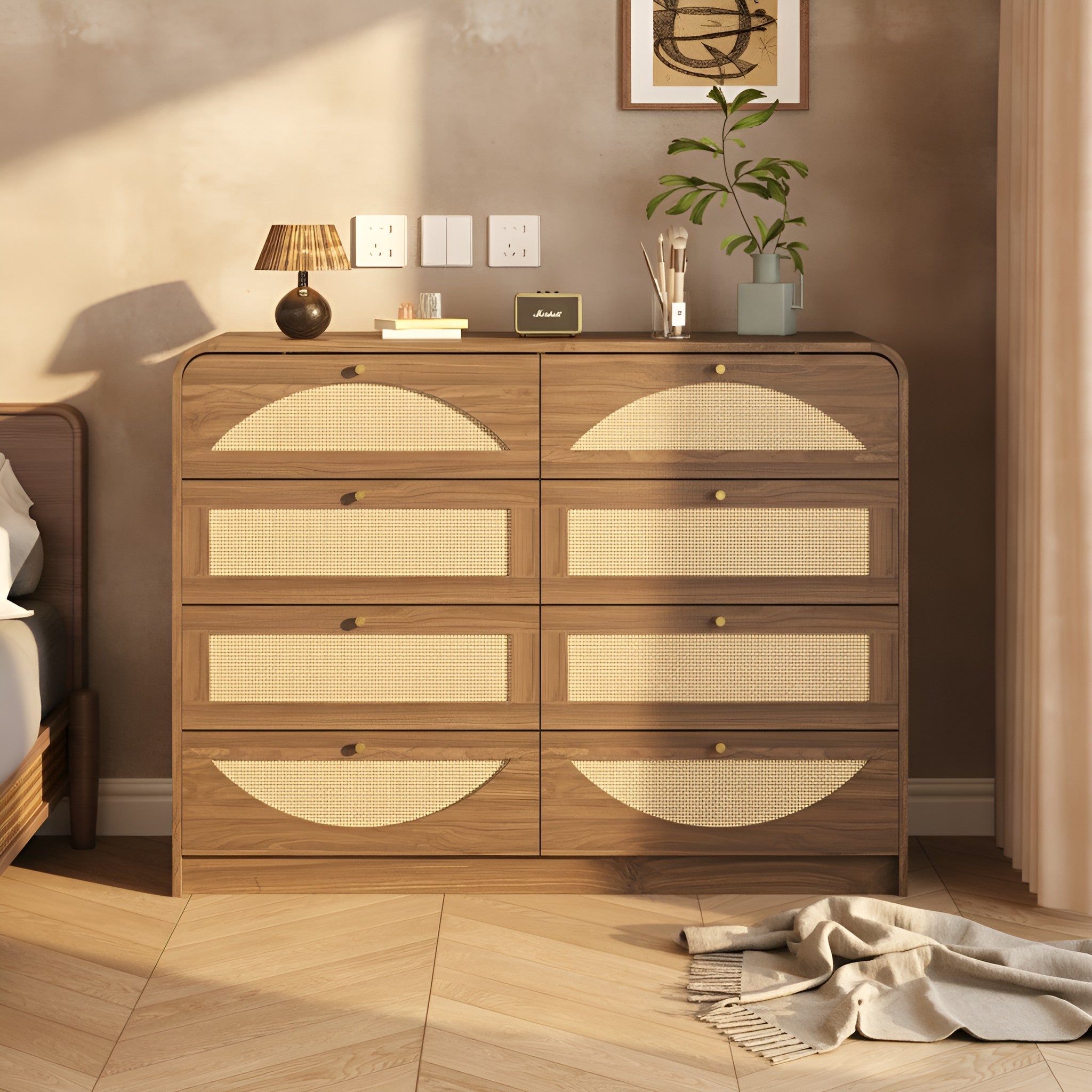 Ebba Storage Walnut Dresser