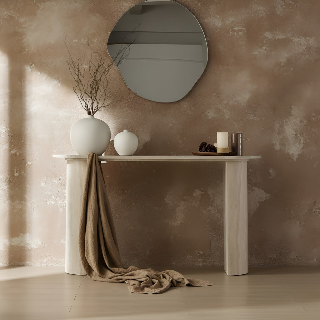 Gry Marble Console Table