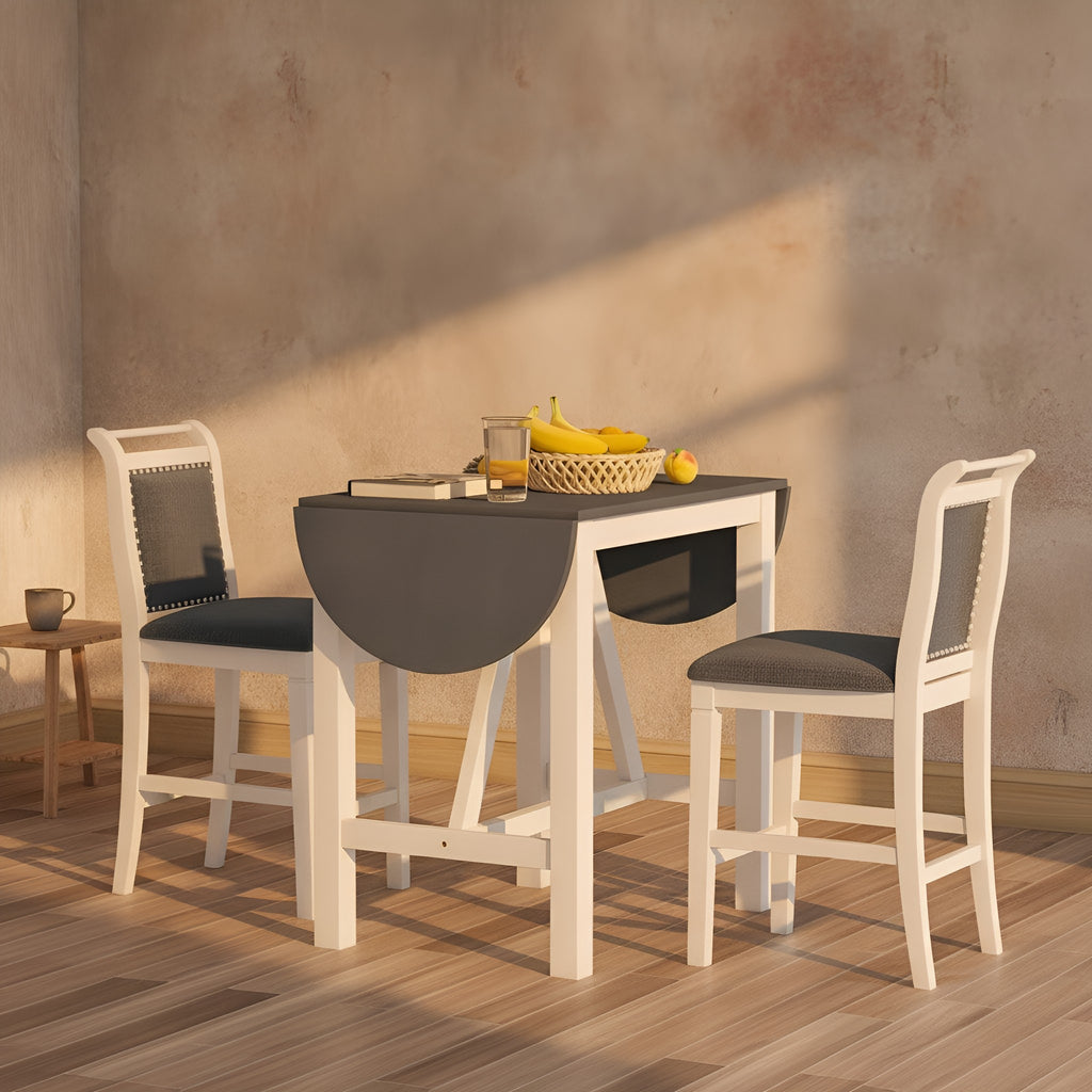 Oskar 3-Piece Solid Wood Dining Set
