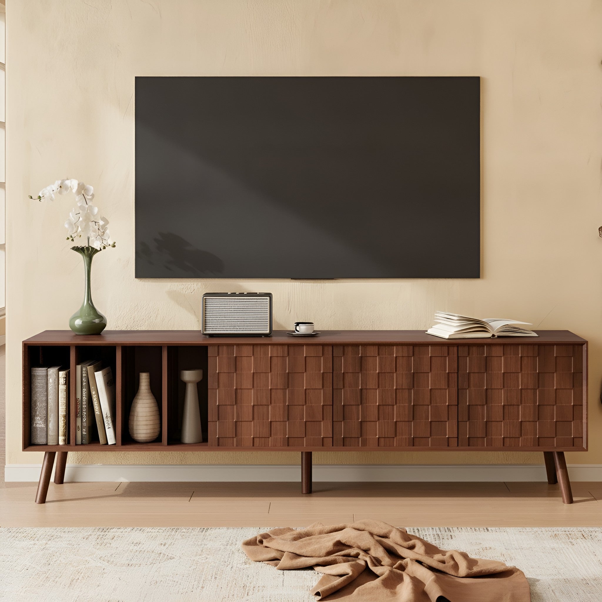 Arna Solid Wood TV Stand