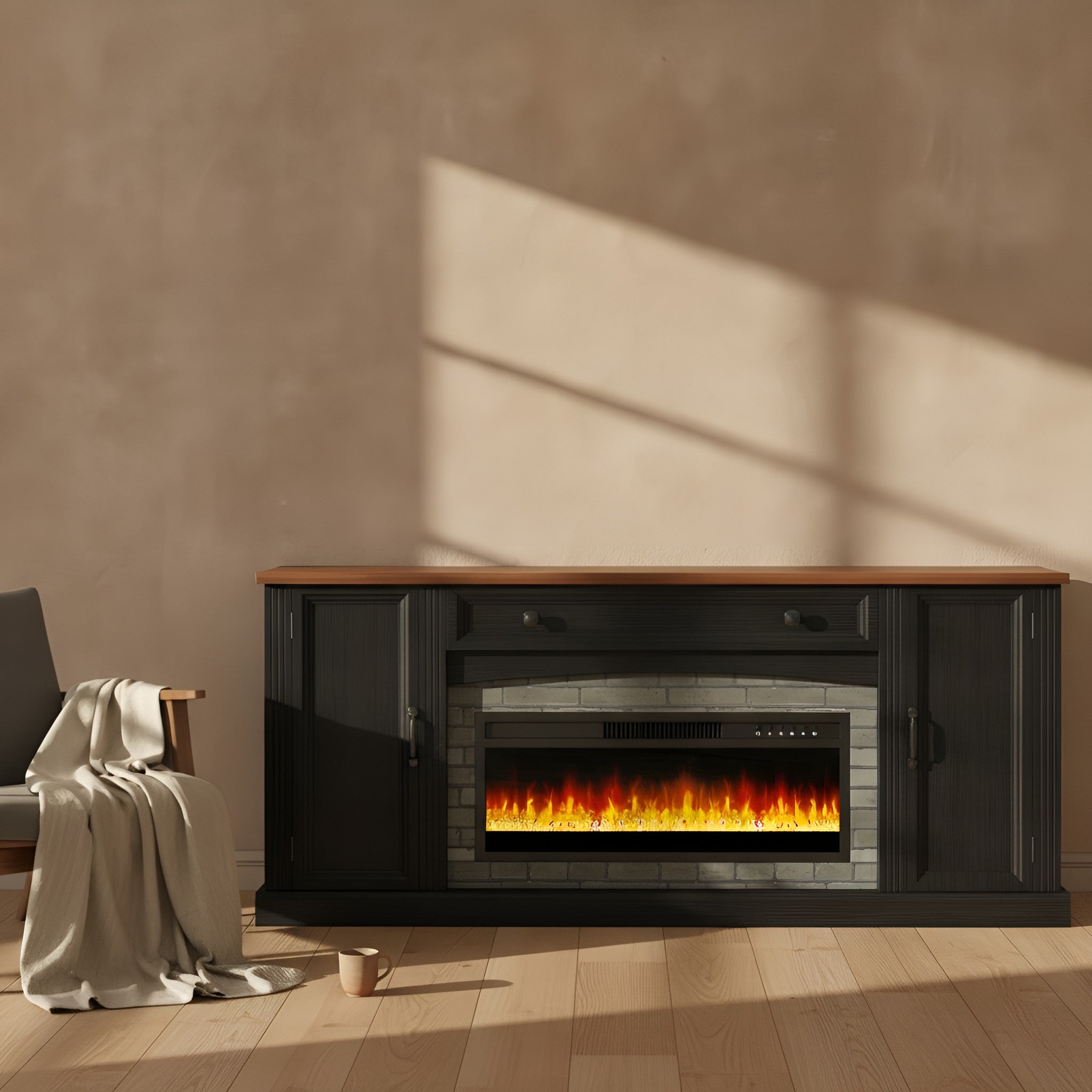 Eldrid Walnut TV Stand