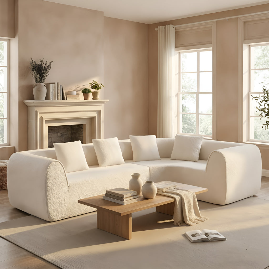 Oddny 2-Piece Curved Sectional Sofa