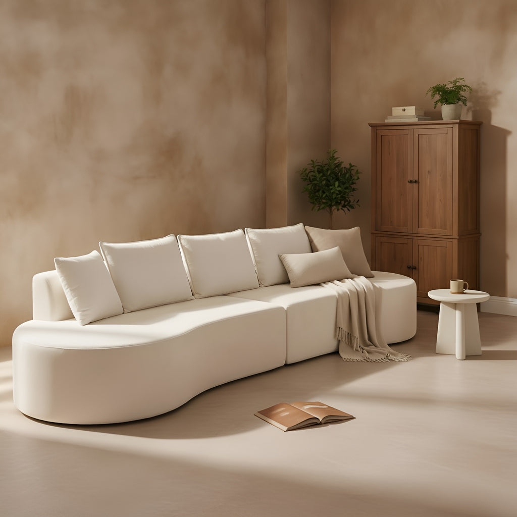 Ditte 2-Piece Curved Sectional Sofa