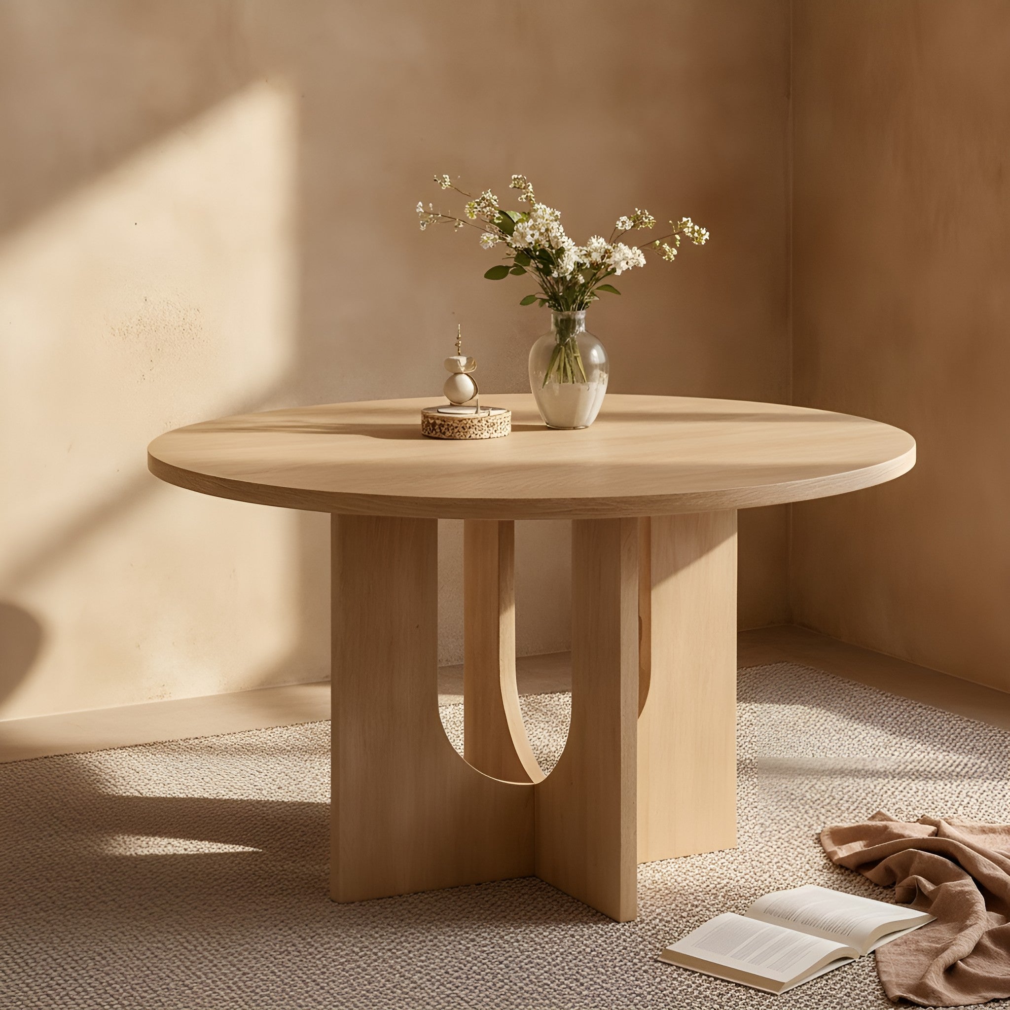 Cato Round Oak Dining Table