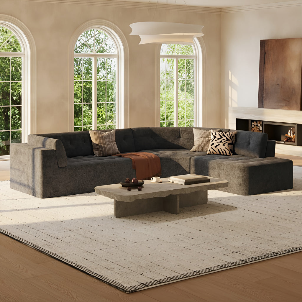 Elva Curved Sectional Sofa