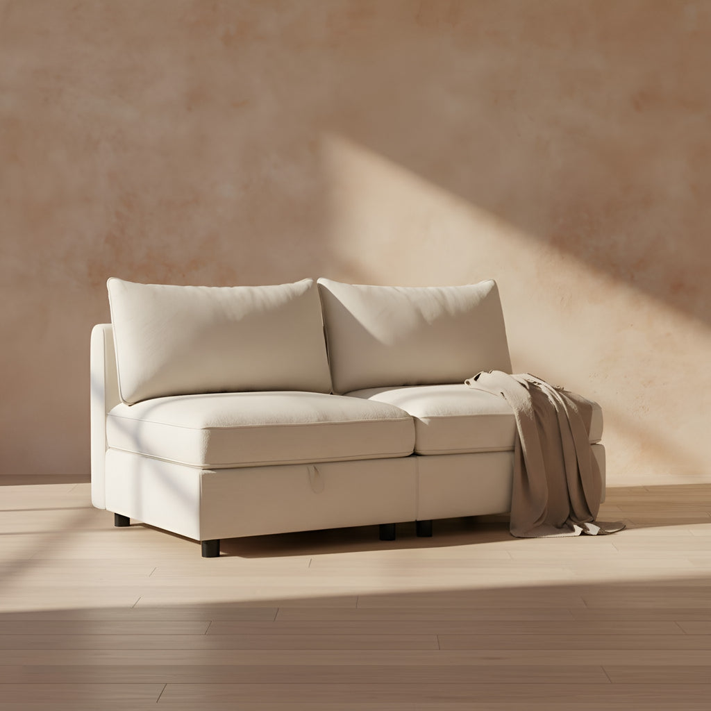 Merete 2-Piece Storage Sectional Sofa