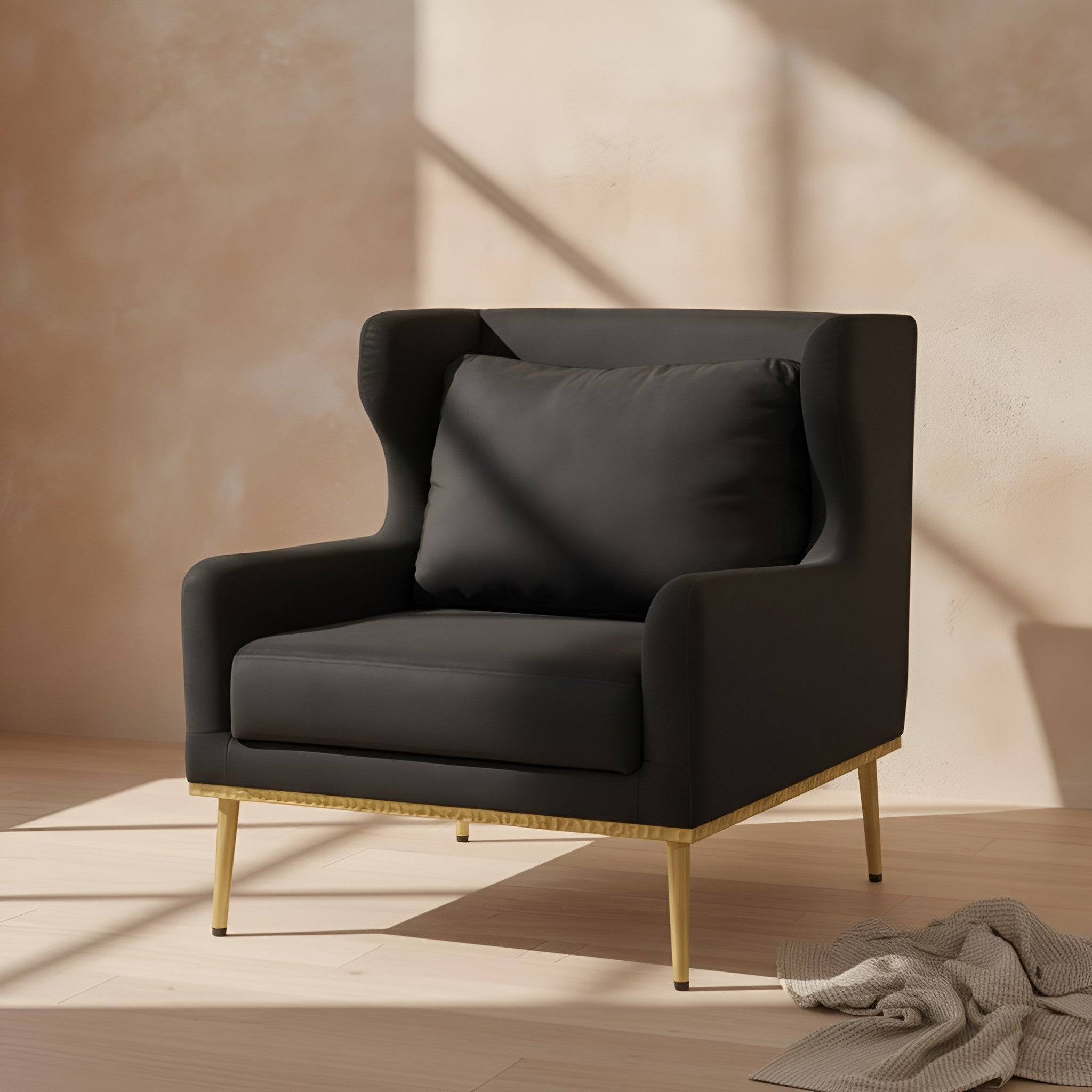 Rasmus Velvet Accent Chair