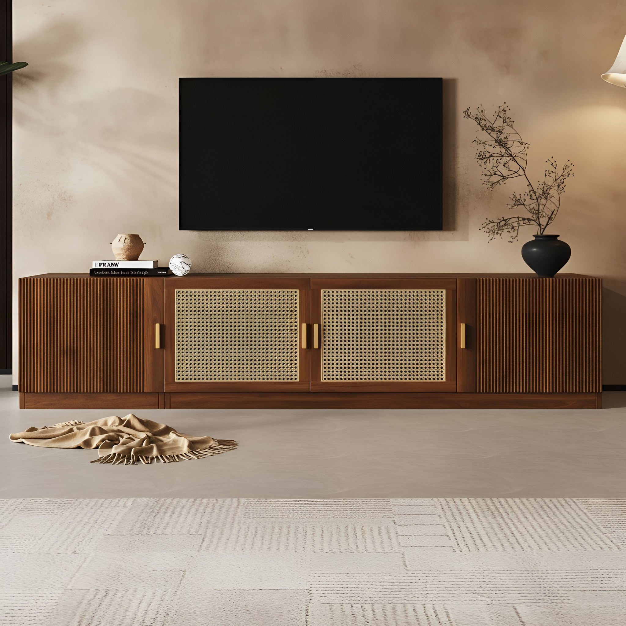 Birgit Rattan TV Stand