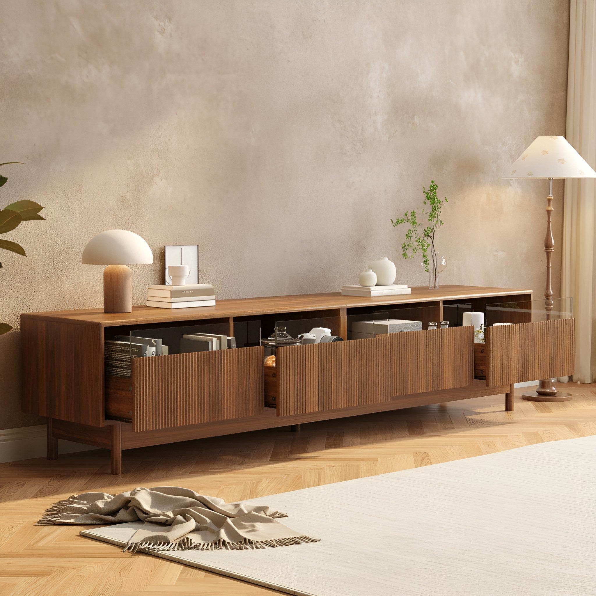 Casper Solid Wood TV Stand