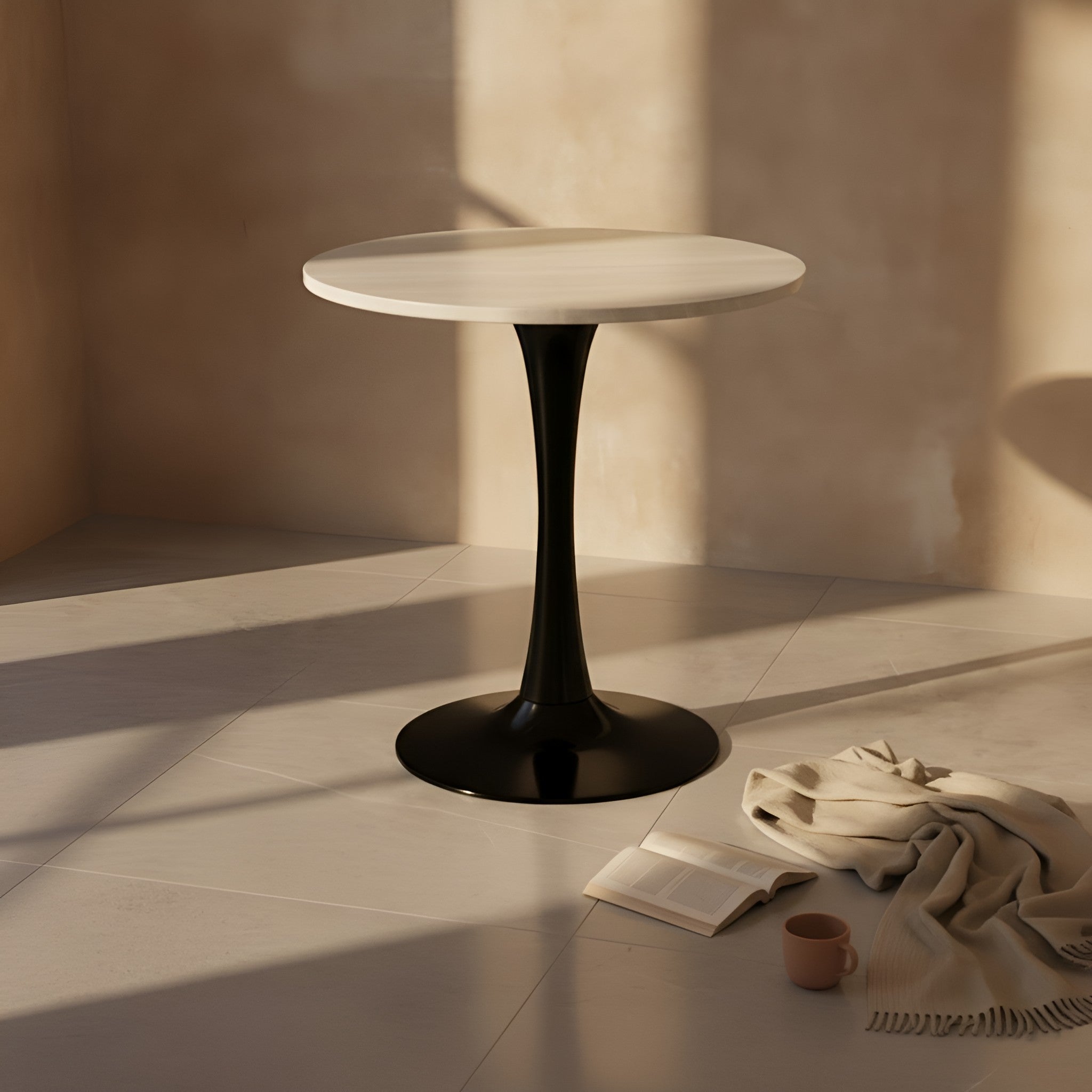 Fylla Round Marble Dining Table