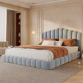 Kajsa Velvet Queen Bed Frame