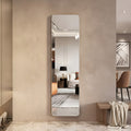 Maren Round Oak Floor Mirror