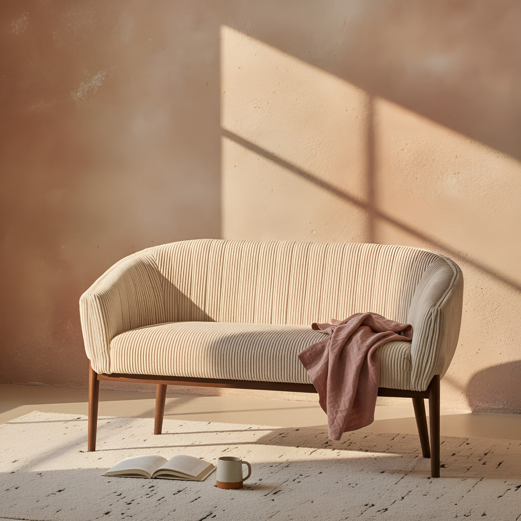 Rune Walnut Loveseat
